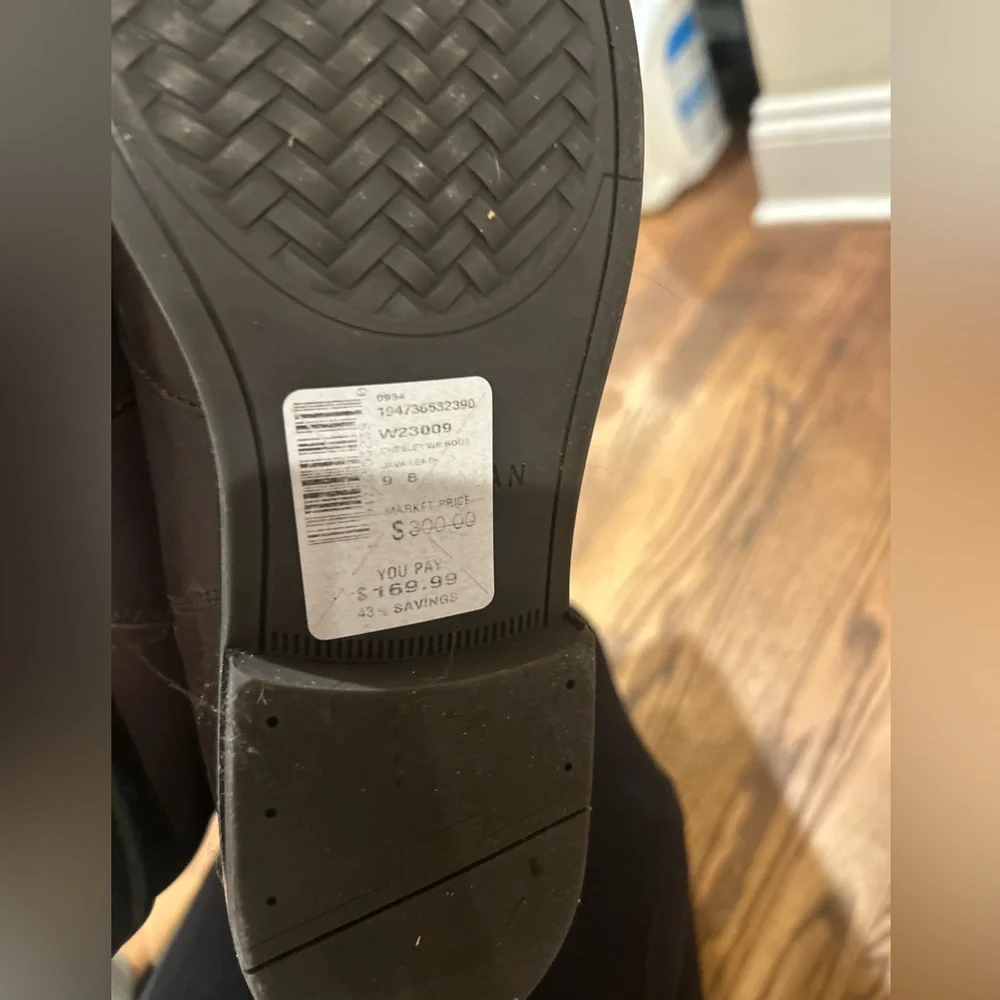 NWT Chesley Leather & Textile Knee-High Boots - Picture 8 of 8